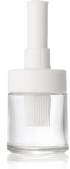 1 Pc Bakken Olie Borstel Olie Fles Borstel Food Grade Siliconen Olie Borstel Fles Hittebestendige Barbecue Borstel wit Dip
