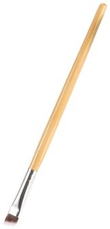1 Pc Bamboe Handvat Wenkbrauw Borstel Non-stick Zachte Non-Vork Facial Make-Up Borstel Eye Make-Up Multifunctionele Borstel 1stk