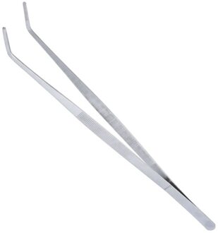 1 Pc Barbecue Pincet Roestvrij Staal Voedsel Pincet Kookgerei Tang Voor De Keuken Buffet Lange Rechte Roosteren Klem elbow