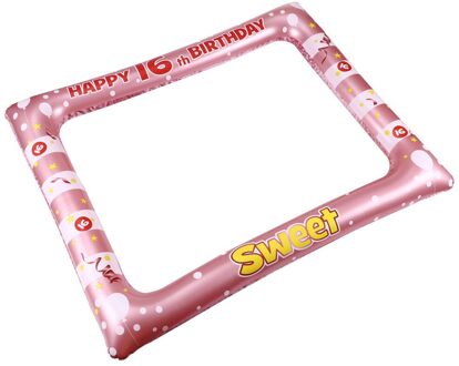 1 Pc Birthday Party Grappige Fotolijst Opblaasbare Photo Prop Voor Leeftijd 18 16 years old
