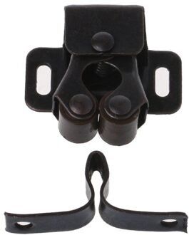 1 Pc Brons Dubbele Roller Vangsten Kast Kast Deur Klink Hardware Deur Clip chroom