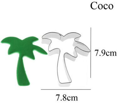 1 pc Cookie Cutter Mold Flamingo Ananas Vorm Rvs Biscuit Fondant Cake Moulds Cakevorm Bakken keuken Gereedschap 5