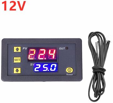 1 Pc Dc 12 V/24 V/110 V-220 V Ac Led Digitale Temperatuurregelaar Thermostaat thermometer Temperatuur Schakelaar Sensor Meter 12V