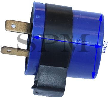 1 Pc Dc 6V 12V Input Motorfiets Blauw Ingebouwde Pieper Flasher Richtingaanwijzer Led Blinker 2 Pins Motor buzzer Relais Indicator