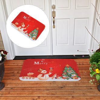1 Pc Decoratieve Kerst Patroon Entree Mat Antislip Creatieve Deurmat