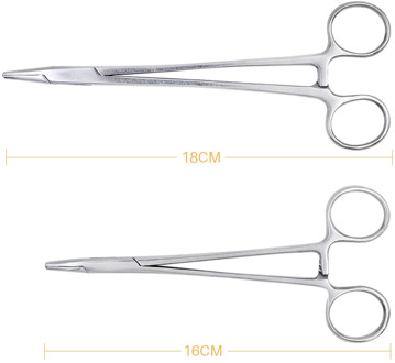 1 pc Dental Needle Holder Pliers Stainless Steel 16cm/18cm Forceps Orthodontic Tweezer Dentist Instrument Equipment