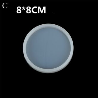 1 Pc Diy Craft Plein Ronde Hars Siliconen Bak Mallen Decoratieve Kristal Transparante Epoxy Sieraden Maken Mold