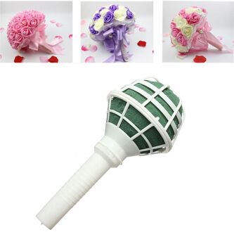 1 Pc Diy Wedding Bridal Rose Bloemen Boeket Handvat Bloem Houder Decoratie Gadgets Bruiloft Benodigdheden
