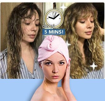 1 Pc Douche Cap Microfiber Badhanddoek Haar Droog Sneldrogend Lady Badhanddoek Zachte Douche Cap Hoed Voor Dame tulband Head Bathing # 4z