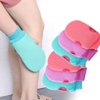 1 Pc Douche Handdoek Wrijven Modder Exfoliërende Bad Handschoenen Bad Spons Bad Borstel Strakke Mond Dubbelzijdig Modder Handschoenen blauw