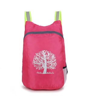 1 Pc Draagbare Comfortabele Duurzaam Waterdichte Opvouwbare Packable Lichtgewicht Outdoor Reizen Wandelen Rugzak Dagrugzak J10 JUL26 heet roze