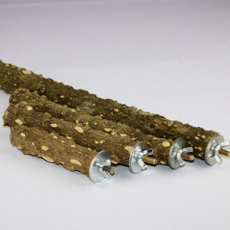 1 Pc Draagbare Zitstokken Huisdier Beet Klauw Slijpen Vogel Papegaai Stand Houten Huisdieren Speelgoed Opknoping Kooi Huisdier Product Vogel Staande stok 1stk 10CM