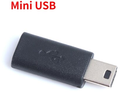 1 Pc Draagbare Zwart Micro Usb Female Naar Mini Usb Male Adapter Oplader Converter Adapter