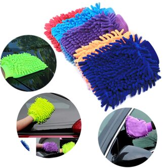 1 Pc Duurzaam Microfiber Auto Wassen Handschoenen Venster Dust Cleaning Handdoek Handschoenen Soft Anti-kras Huishoudelijke Reiniging Handdoek # LR20