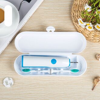 1 Pc Elektrische Tandenborstel Case Box Travel voor ElectricToothbrush Borstel Hoofd Cap (niet Inbegrepen Tandenborstel en Borstelkop) wit