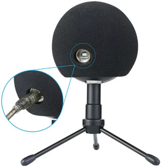 1 Pc Foam Mic Cover Artificial Fur Mic Windscreen Muff for Blue Snowball Microphone 13.5+11.5+7.5cm