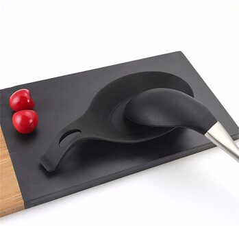 1 Pc Food Grade Siliconen Lepel Rest Gebruiksvoorwerp Spatel Houder Hittebestendige Keuken Tool Opslag Plank Keuken Accessoires
