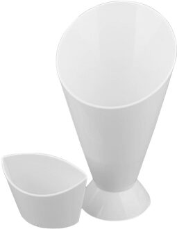 1 Pc Frieten Plank Houder Diverse Saus Chips Ketchup Jam Snack Kegel Dip Cup Servies Dienen Aardappel Keuken Schotel
