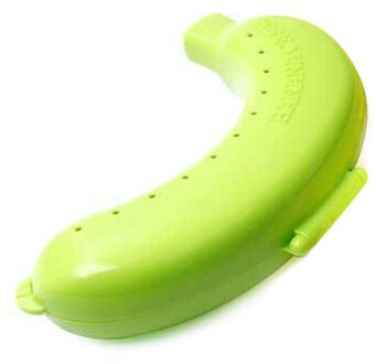 1 Pc Fruit Banaan Protector Box Holder Case Lunch Container Opbergdoos Voor Kinderen Bescherm Fruit Case groen