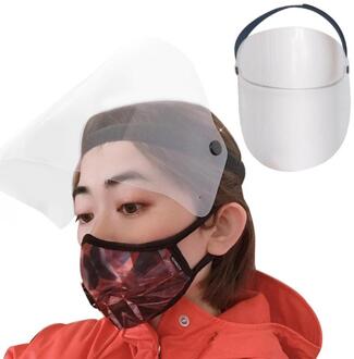 1 Pc Gezicht Sheild Маскa Volgelaatsmaskers Hoofd Gemonteerde Transparante Verstelbare Masker Zonnebrandcrème Winddicht Motorfiets Masker 01