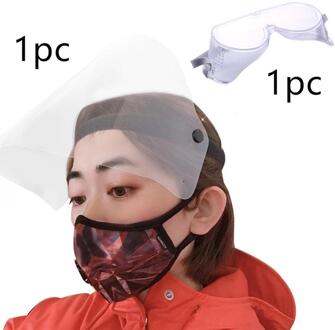 1 Pc Gezicht Sheild Маскa Volgelaatsmaskers Hoofd Gemonteerde Transparante Verstelbare Masker Zonnebrandcrème Winddicht Motorfiets Masker 02