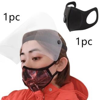 1 Pc Gezicht Sheild Маскa Volgelaatsmaskers Hoofd Gemonteerde Transparante Verstelbare Masker Zonnebrandcrème Winddicht Motorfiets Masker 03