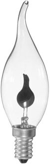 1 Pc Glas E14 Transparant Rood Gloeilamp Vlam Kaars Licht Flikkeren Effect Novel Kaars Tip Lamp oranje