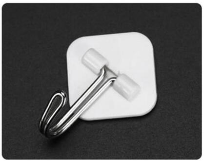 1 Pc Haak Wit Sterke Zelfklevende Deur Muur Haak Cartoon Plastic Kleverige Haak Naadloze Haak Optioneel Vorm Haken voor Opknoping plein