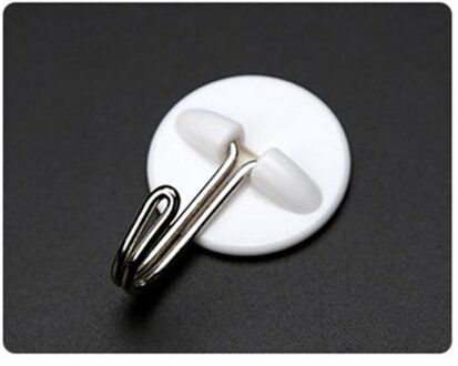 1 Pc Haak Wit Sterke Zelfklevende Deur Muur Haak Cartoon Plastic Kleverige Haak Naadloze Haak Optioneel Vorm Haken voor Opknoping ronde