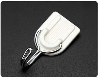 1 Pc Haak Wit Sterke Zelfklevende Deur Muur Haak Cartoon Plastic Kleverige Haak Naadloze Haak Optioneel Vorm Haken voor Opknoping U type