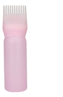 1 pc Haarverf Fles Applicator Borstel Doseren Salon Haarkleuring Verven Voor Meisjes Haar Styling Tools Roze 80809