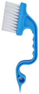 1 Pc Hand-Held Slit Geul Deuren Groove Reinigingsborstel Keuken Airconditioning Outlet Air Lamellen Borstel Buis Schoonmaken borstel #5 blauw