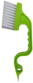 1 Pc Hand-Held Slit Geul Deuren Groove Reinigingsborstel Keuken Airconditioning Outlet Air Lamellen Borstel Buis Schoonmaken borstel #5 groen