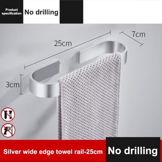 1 Pc Handdoek Rail Rvs Wandmontage Handdoekenrek Bar Handdoekhouder Voor Badkamer