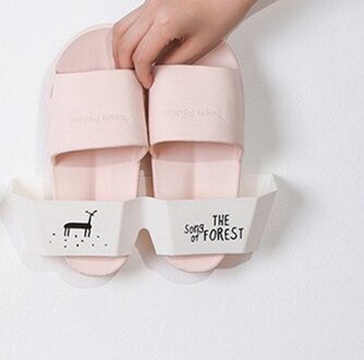 1 Pc Handige Schoenen Elanden Opslag Schoenen Rek 3D Muur Gemonteerde Lijm Schoenen Rek Muur Opknoping Schoenen Organizer hanger