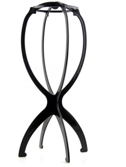 1 pc Hard plastic Black Wig Stand Folding Plastic Stable Durable Wig Hair Hat Cap Holder Stand Display Tool Hair Tool