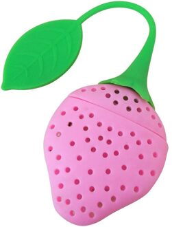 1 Pc Herbal Spice Filter Keuken Gereedschap Aardbei Thee Accessoires Zetgroep Ball Leaf Zeef Strawberry Tas Voor Brouwen Apparaat