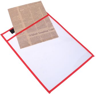 1 Pc Herbruikbare Droog Uitwisbare Zakken Transparante Schrijven En Veeg Tekentafel Droge Borstel Tas Bestand Pocket Voor Onderwijs Kids pastels