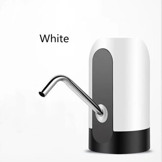 1 Pc Home-Water Fles Pomp Usb Opladen Automatische Drinkwater Pomp Draagbare Elektrische Water Dispenser Fles Water Schakelaar wit