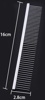 1 Pc Hond Borstel Metalen Kam Borstel Voor Honden Katten Pet Hair Trimmer Kammen Lange Haar Kam Huisdier Vergieten grooming Supplies 16x2.8cm