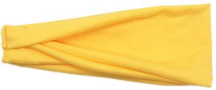 1 Pc Hoofdband Vrouwen/Mannen Katoen Zweet Band Hoofdband Yoga Gym Stretch Head Band Voor Sport Elasticiteit Zweet Bands sport Veiligheid geel