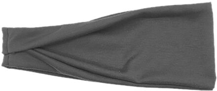 1 Pc Hoofdband Vrouwen/Mannen Katoen Zweet Band Hoofdband Yoga Gym Stretch Head Band Voor Sport Elasticiteit Zweet Bands sport Veiligheid grijs