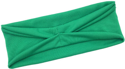 1 Pc Hoofdband Vrouwen/Mannen Katoen Zweet Band Hoofdband Yoga Gym Stretch Head Band Voor Sport Elasticiteit Zweet Bands sport Veiligheid groen