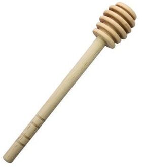 1 Pc Houten Honing Lepel Koffie Roer Bar Honey Dipper Stick Voor Honey Pot Lange Steel Mengen Stok Roerstaafje