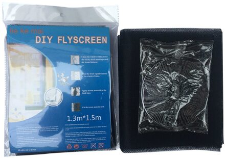 1 Pc Indoor Insect Fly Screen Gordijn Mesh Mosquito Bugs Netten Voor Home Decor Deuren En Keuken Windows stickers zwart