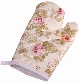 1 Pc Insulated Antislip Handschoen Katoen Ovenwanten Magnetron Glove Heatproof Mitten Keuken Koken Verdikking Oven Mitt A2