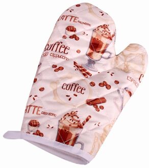 1 Pc Insulated Antislip Handschoen Katoen Ovenwanten Magnetron Glove Heatproof Mitten Keuken Koken Verdikking Oven Mitt A6
