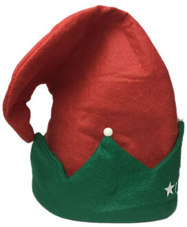 1 Pc Kerst Elf Vilten Hoed Xmas Party Kostuum Gunsten Accessoriess Q6PD Luminous