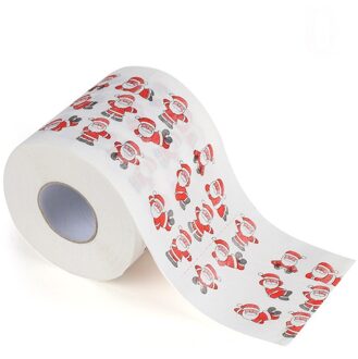 1 pc Kerst Kerstman/Herten Vrolijk Supplies Gedrukt Toiletpapier Thuis Bad Woonkamer Toiletpapier Tissue Roll xmas