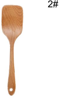 1 Pc Keuken Kookgerei Bamboe Houten Non-stick Lepels & Spatel Kookgerei Koken Tool Keuken Koken Scoops Gebruiksvoorwerpen 2